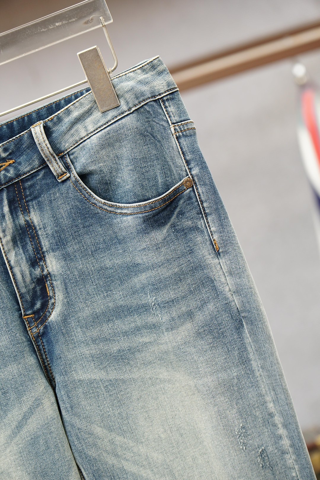 普拉达2026春夏直筒牛仔裤系列新品教父级洗水牛仔裤 🦋🪆🌻🧀🍍奢华感ss官网专柜9000大洋新品热销 