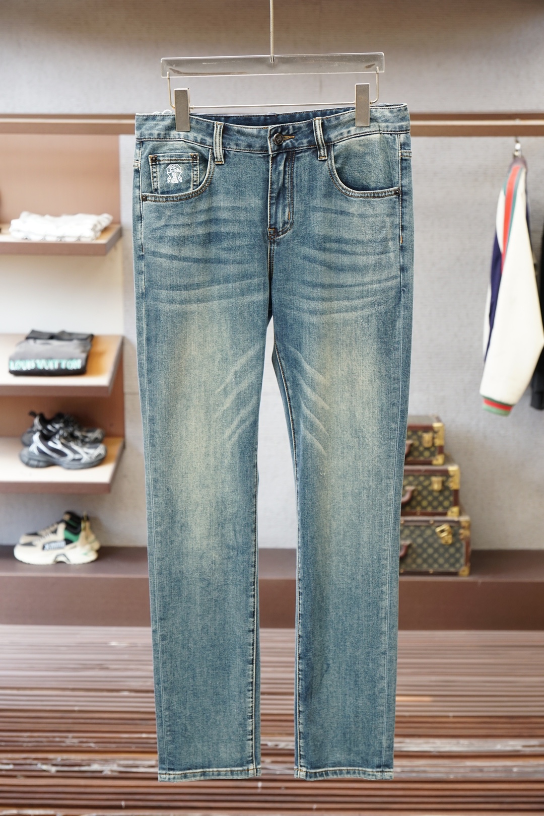 布鲁提2026春夏直筒牛仔裤系列新品教父级洗水牛仔裤 🦋🪆🌻🧀🍍奢华感26ss官网专柜9000大洋新品热