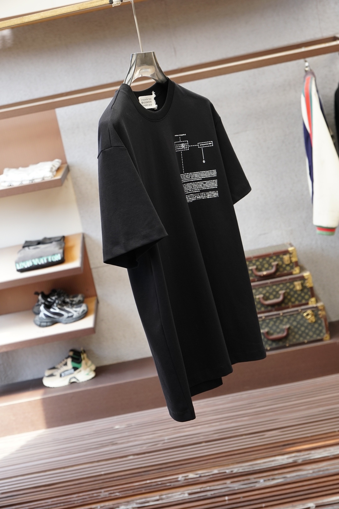 、2026ss新品上线🔥🔥🔥MM6 马吉拉，印花双面布短袖｜质感与设计的双重进阶甄选高支双面布面料，采用