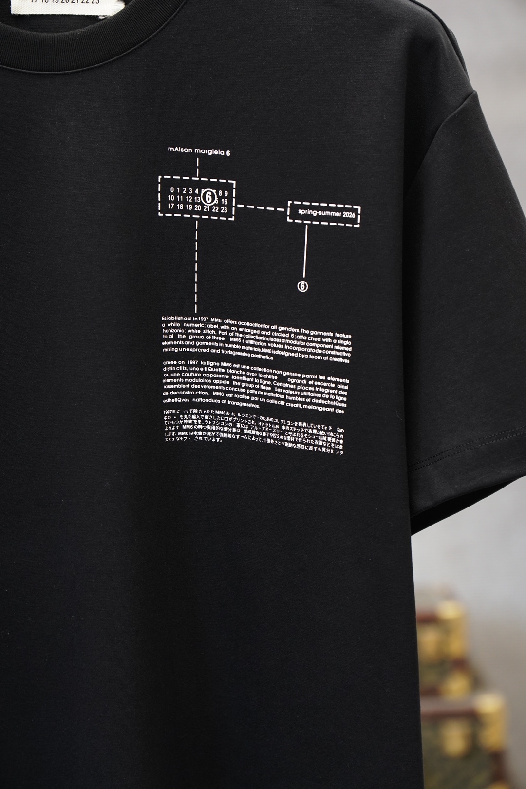、2026ss新品上线🔥🔥🔥MM6 马吉拉，印花双面布短袖｜质感与设计的双重进阶甄选高支双面布面料，采用