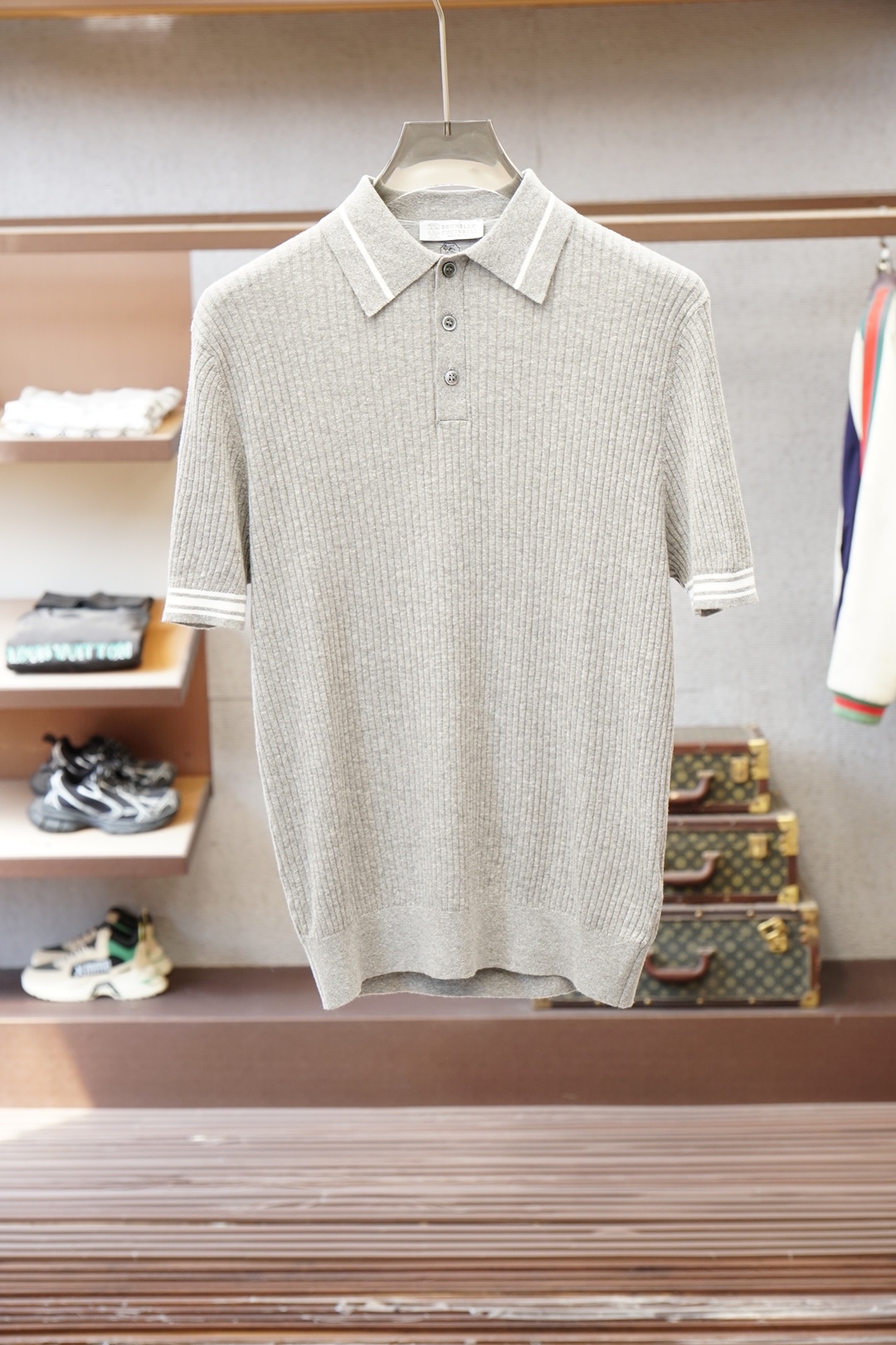 BC-2026ss新品上线🔥🔥🔥Brunello Cucinelli  男士竖坑条肌理×棉麻羊毛｜商务型