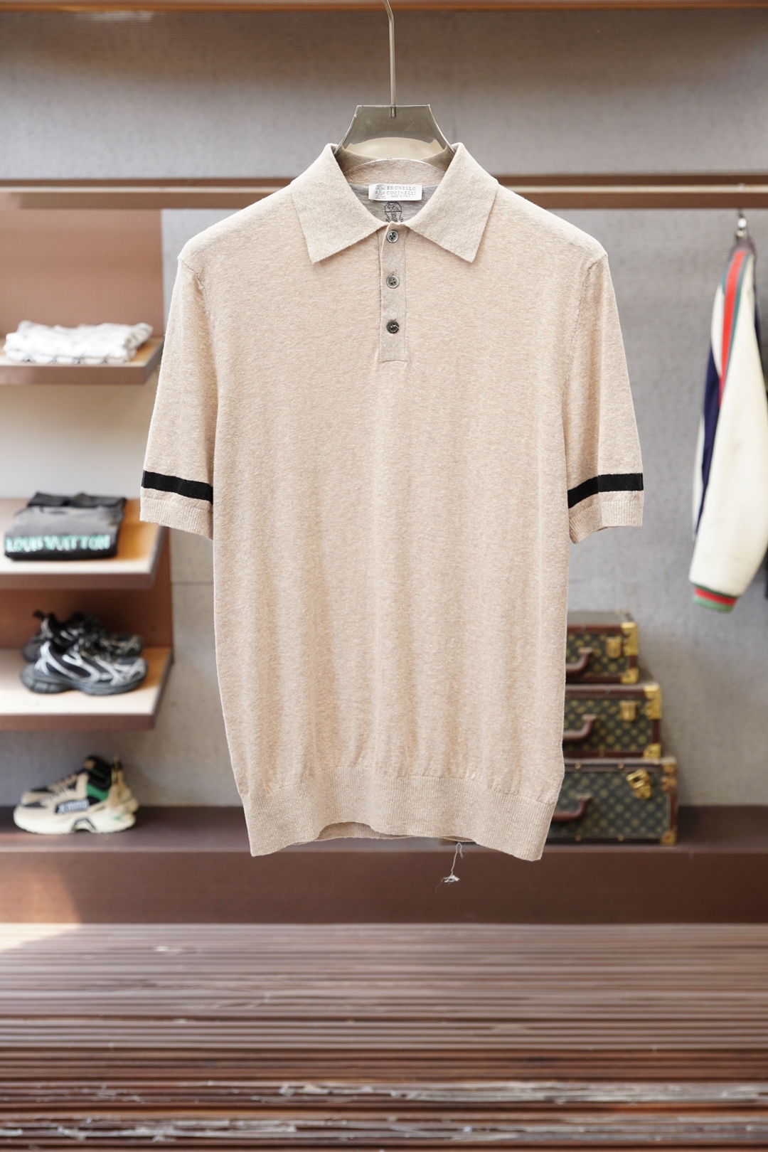 2026ss新品上线🔥🔥🔥Brunello Cucinelli 男士高端棉麻羊毛混纺Polo衫棉麻羊毛交
