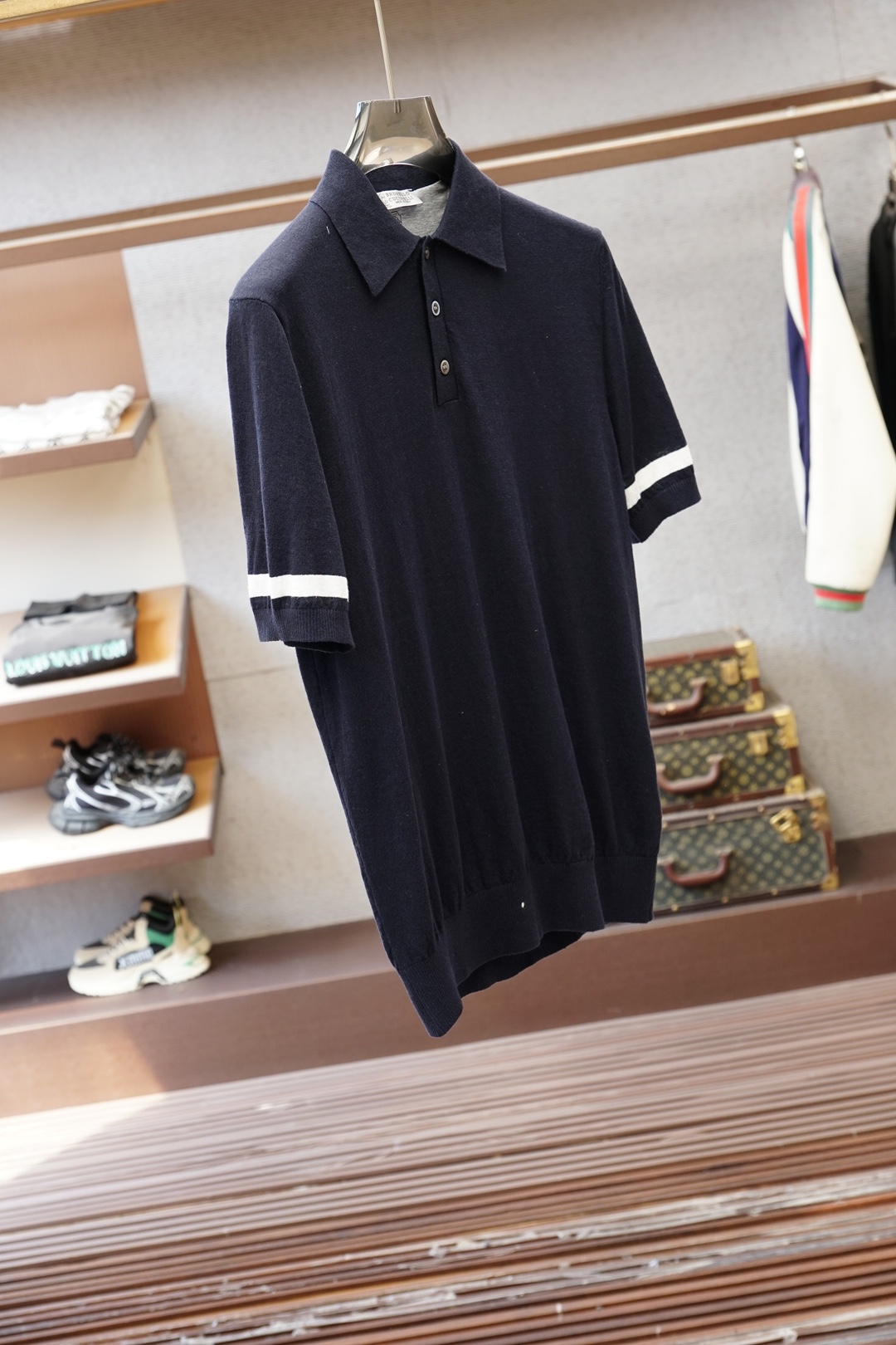 2026ss新品上线🔥🔥🔥Brunello Cucinelli 男士高端棉麻羊毛混纺Polo衫棉麻羊毛交