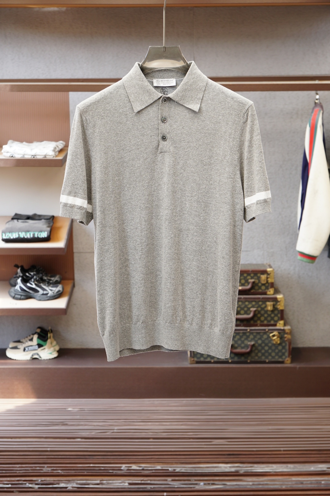 2026ss新品上线🔥🔥🔥Brunello Cucinelli 男士高端棉麻羊毛混纺Polo衫棉麻羊毛交