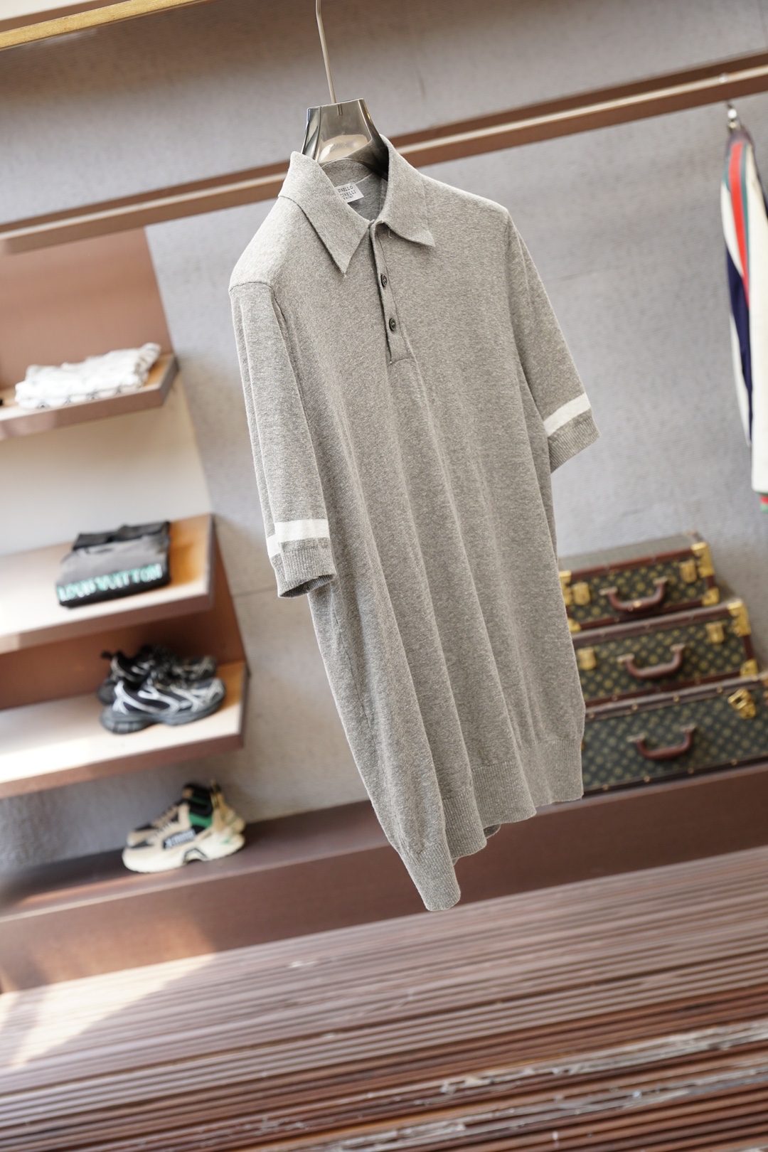 2026ss新品上线🔥🔥🔥Brunello Cucinelli 男士高端棉麻羊毛混纺Polo衫棉麻羊毛交