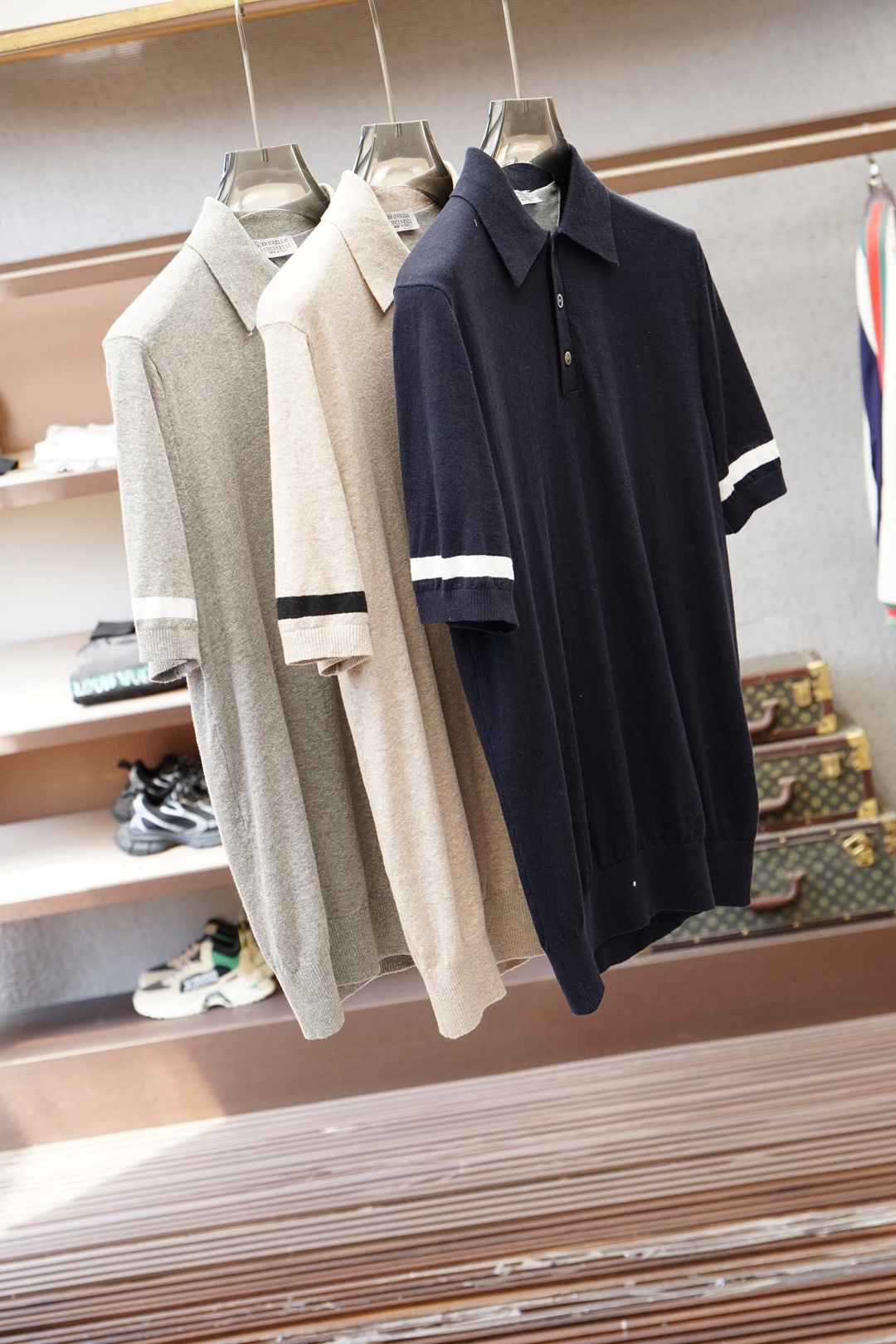 2026ss新品上线🔥🔥🔥Brunello Cucinelli 男士高端棉麻羊毛混纺Polo衫棉麻羊毛交