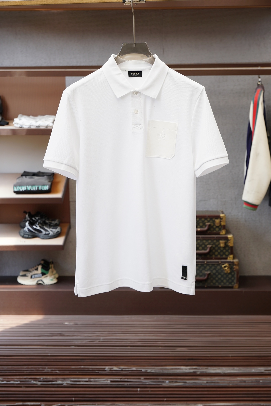 ，2026ss新品上线🔥🔥🔥FENDI 芬迪质感标杆 | 双面珠地口袋Polo衫，重塑商务休闲格调采用双