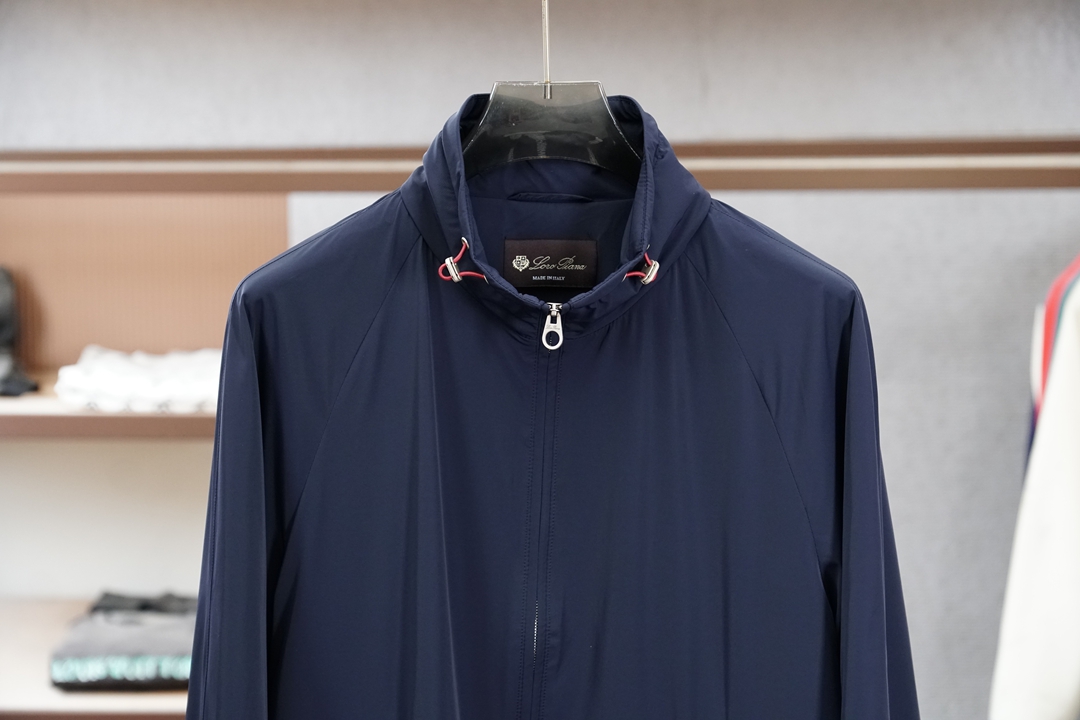 Loro piana-🔥🔥春夏新款休闲商务立领夹克外套 高端品质、版型面料五金都是专柜1:1定制，透气舒