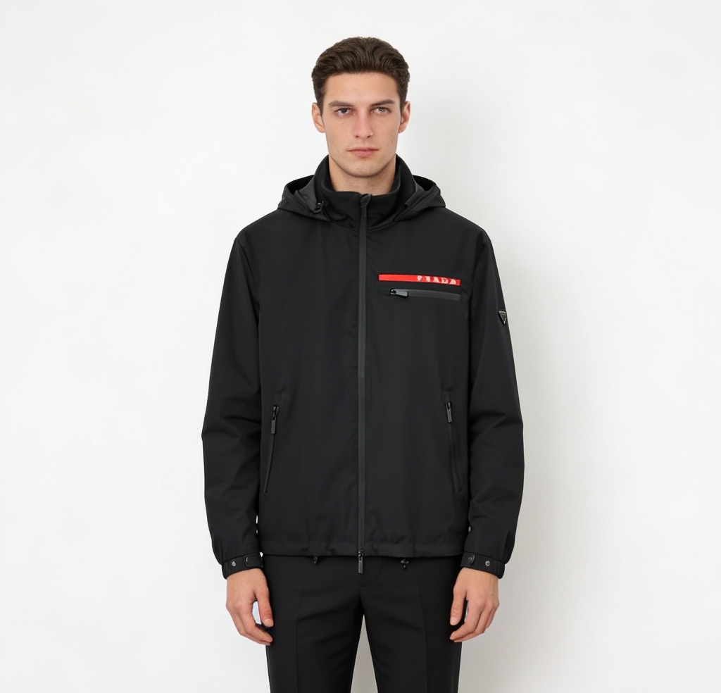 NO:757541,Prada 2026ss spring new lapel jacket, full high-end version!  Classic letter mark high-end custom-made counter fabric accessories, high breathability and comfort, impeccable details, exquisite workmanship and complex craftsmanship, casual tailoring, awesome upper body shape, color black, size 48-56,, prada, jackets & coats, jackets & coats,19860909普拉达 2026ss春季新款翻领夹克外套 全高端版本！经典字母标高定专柜面料辅料,透气舒适度高,细节无可挑剔,做工考究工艺复杂,呈现休闲裁剪,上身版型超赞 颜色黑色, 码数48-56,,prada,jackets & coats,jackets & coats,,Men's clothing