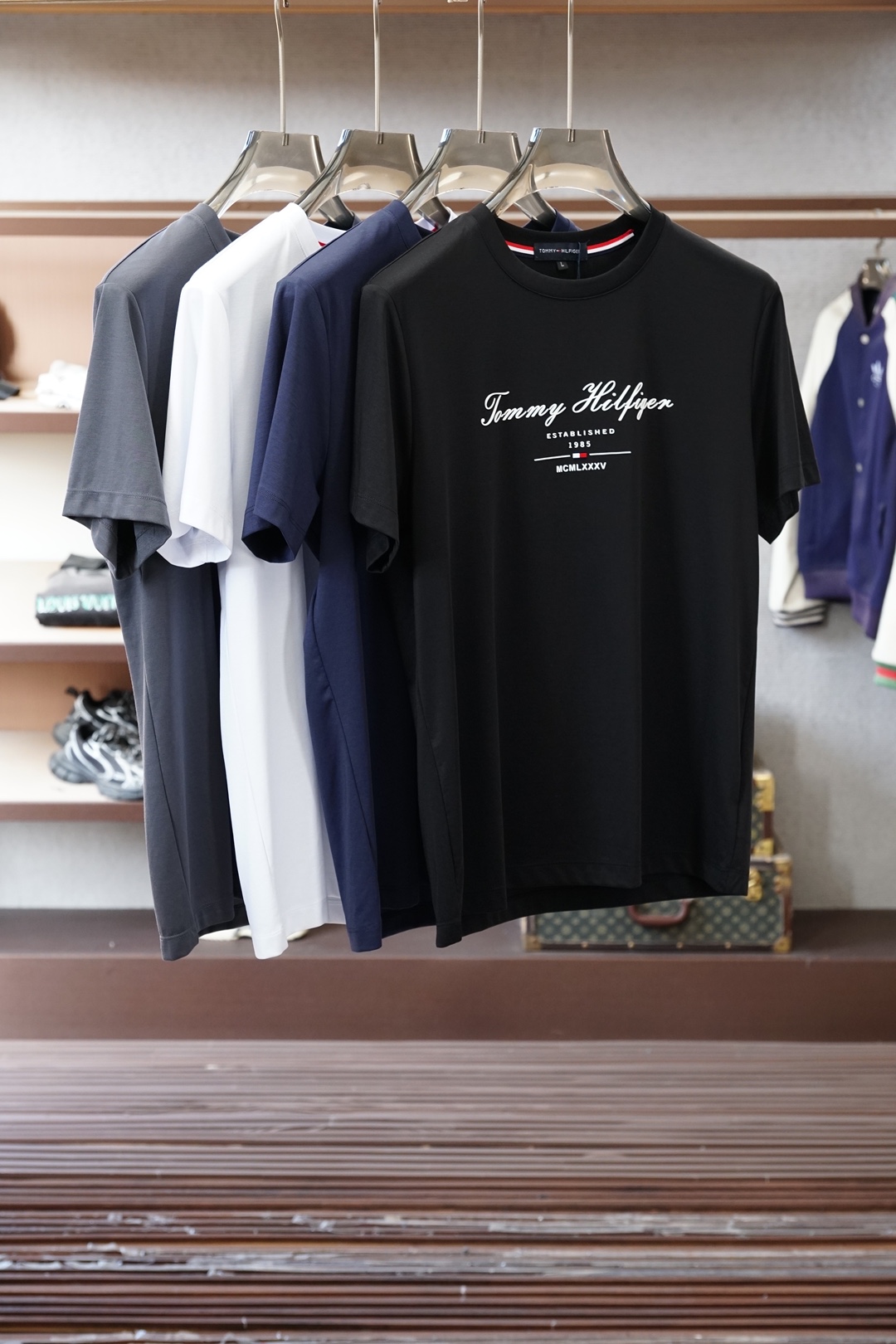 Tommy/2026早春ss系列新品🎉🎉🌷🌻😇P/男士短袖👍🏼时尚经典圆领设计！奢华品牌字母LOGO搭配