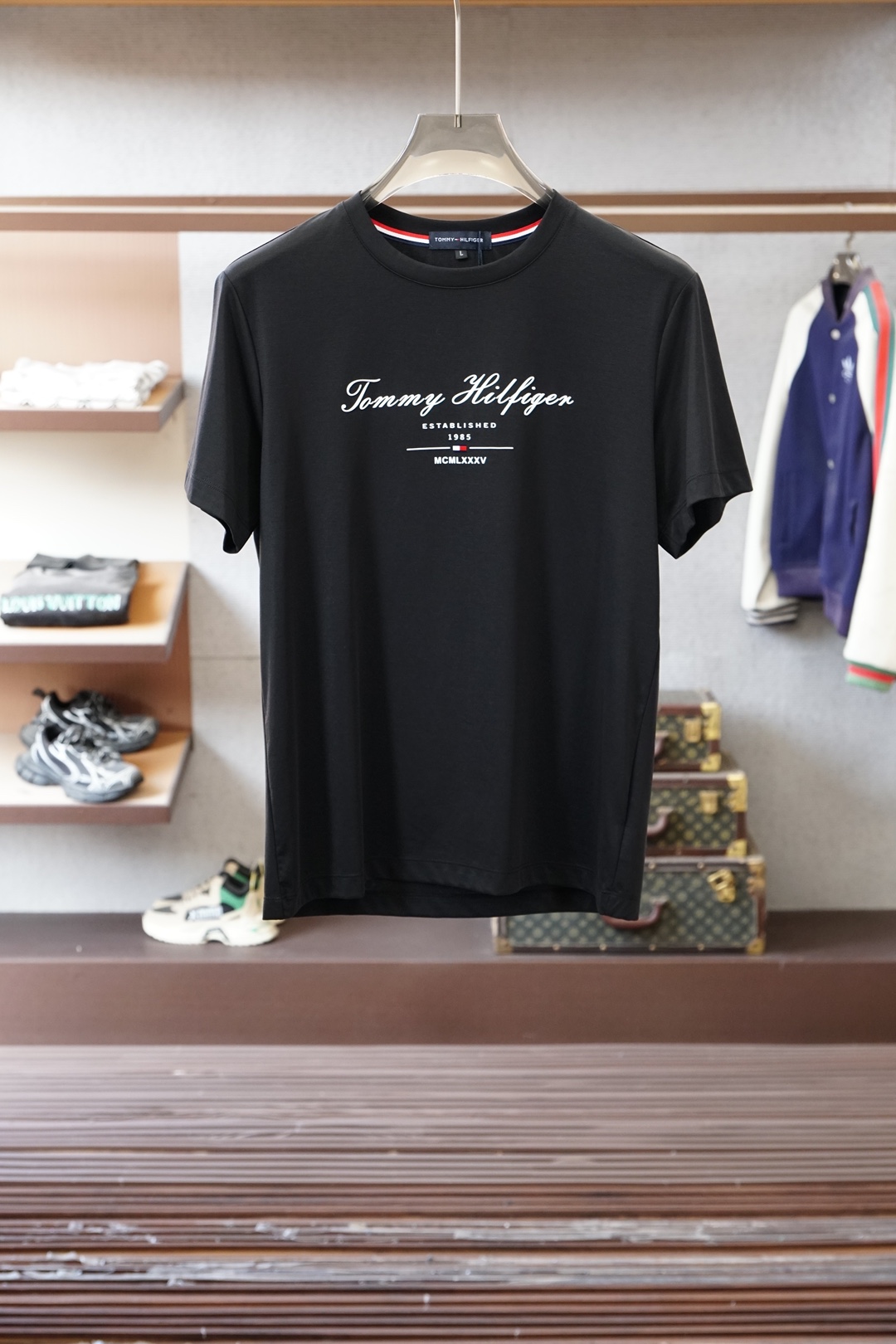 Tommy/2026早春ss系列新品🎉🎉🌷🌻😇P/男士短袖👍🏼时尚经典圆领设计！奢华品牌字母LOGO搭配