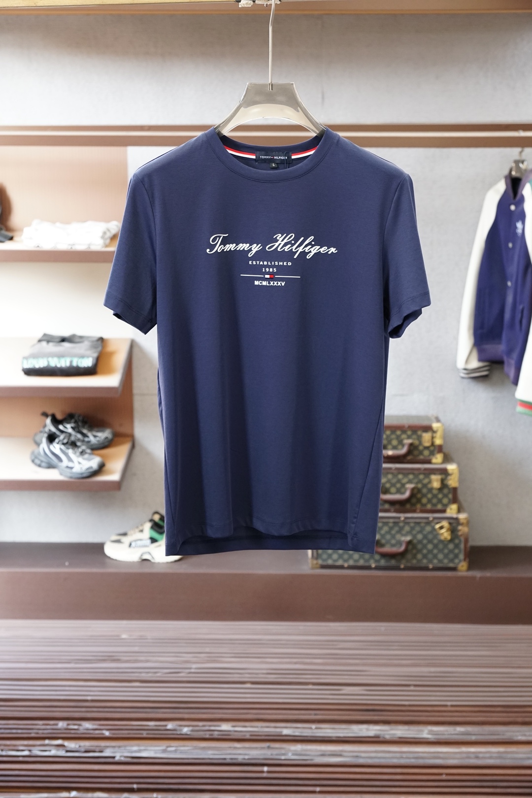 Tommy/2026早春ss系列新品🎉🎉🌷🌻😇P/男士短袖👍🏼时尚经典圆领设计！奢华品牌字母LOGO搭配
