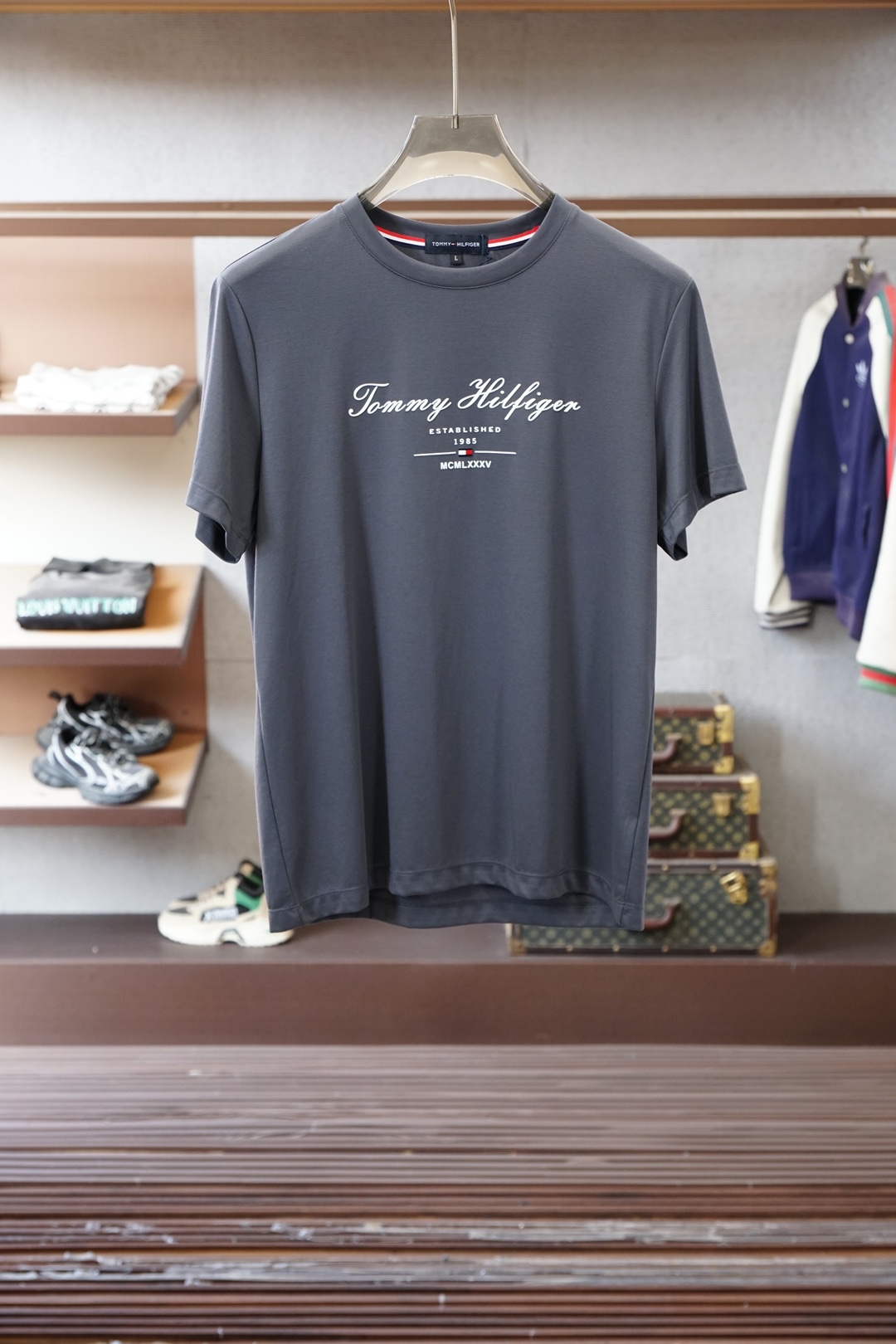 Tommy/2026早春ss系列新品🎉🎉🌷🌻😇P/男士短袖👍🏼时尚经典圆领设计！奢华品牌字母LOGO搭配