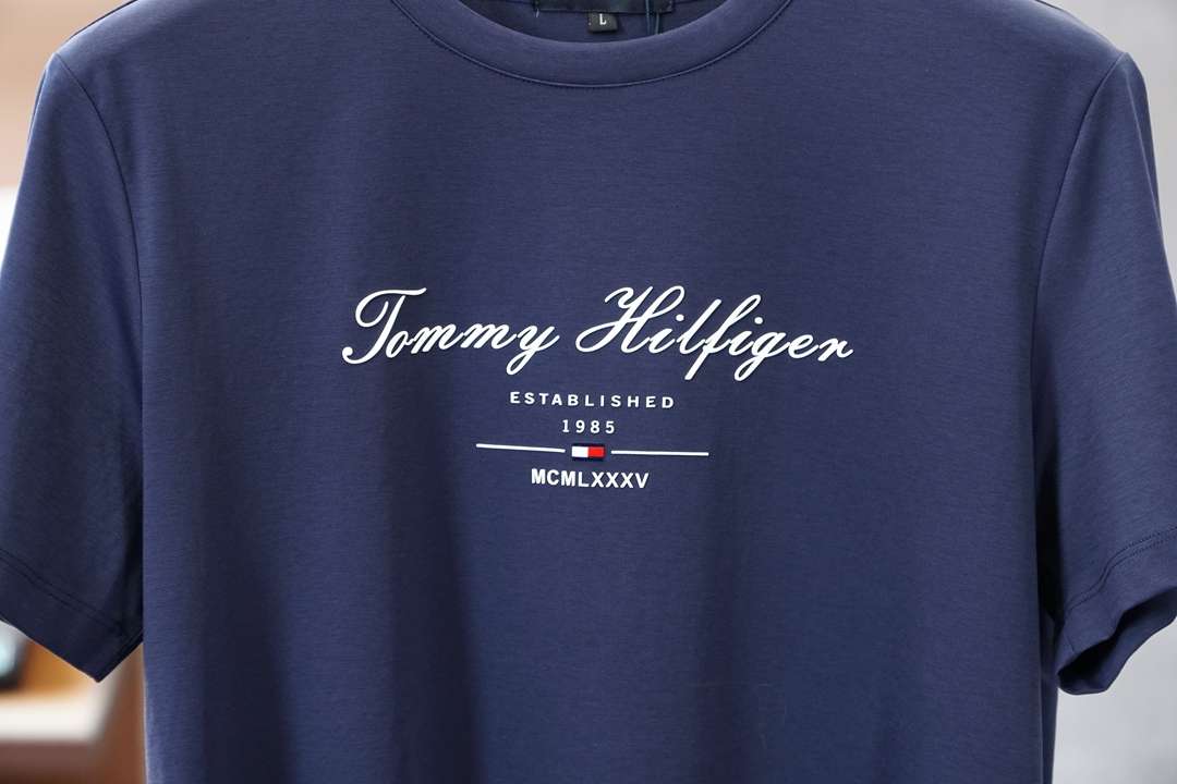 Tommy/2026早春ss系列新品🎉🎉🌷🌻😇P/男士短袖👍🏼时尚经典圆领设计！奢华品牌字母LOGO搭配