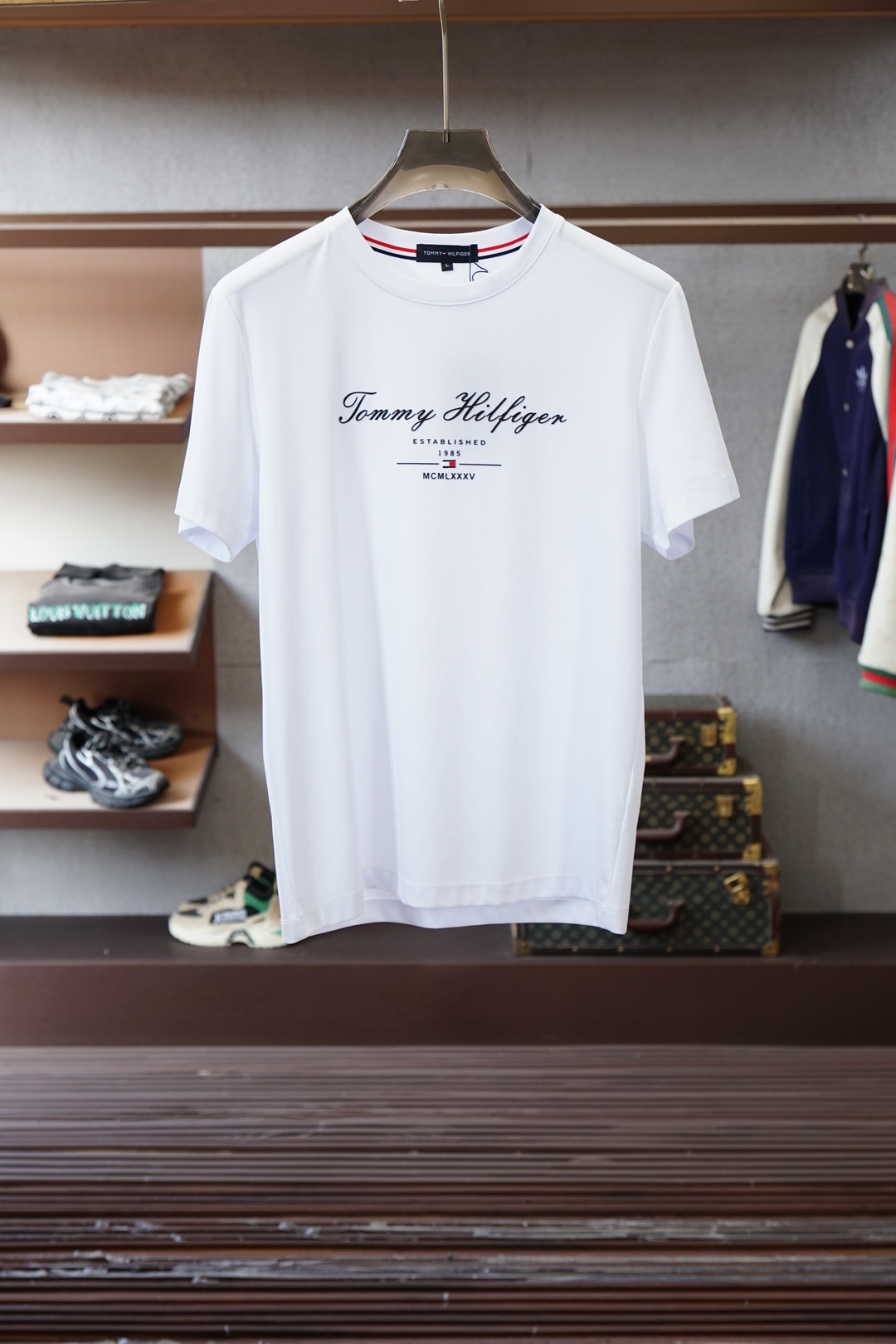 Tommy/2026早春ss系列新品🎉🎉🌷🌻😇P/男士短袖👍🏼时尚经典圆领设计！奢华品牌字母LOGO搭配