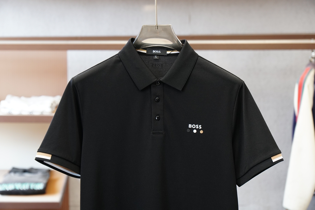 Boss-2026ss新品上线🔥🔥🔥经典焕新高端珠地Polo衫 面料黑科技，穿出来的舒适奢感，采用双面珠