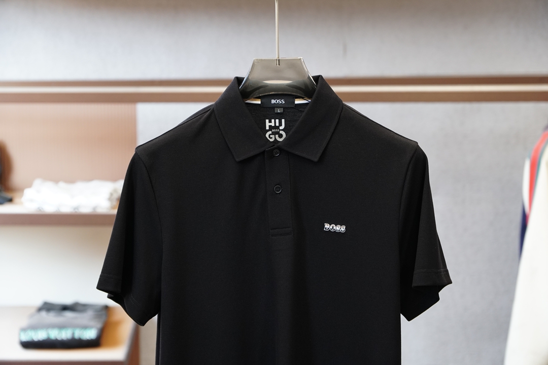 Boss-2026ss新品上线🔥🔥🔥经典焕新高端珠地Polo衫 面料黑科技，穿出来的舒适奢感，采用双面珠