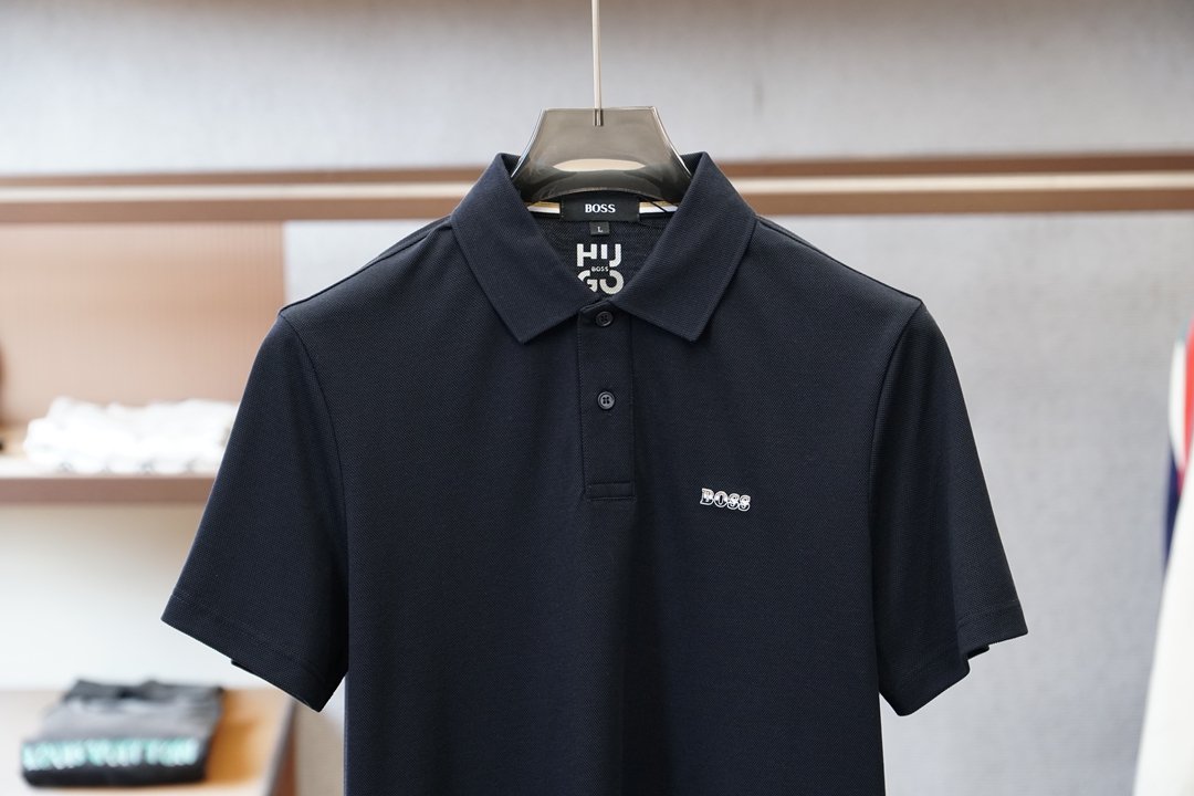 Boss-2026ss新品上线🔥🔥🔥经典焕新高端珠地Polo衫 面料黑科技，穿出来的舒适奢感，采用双面珠