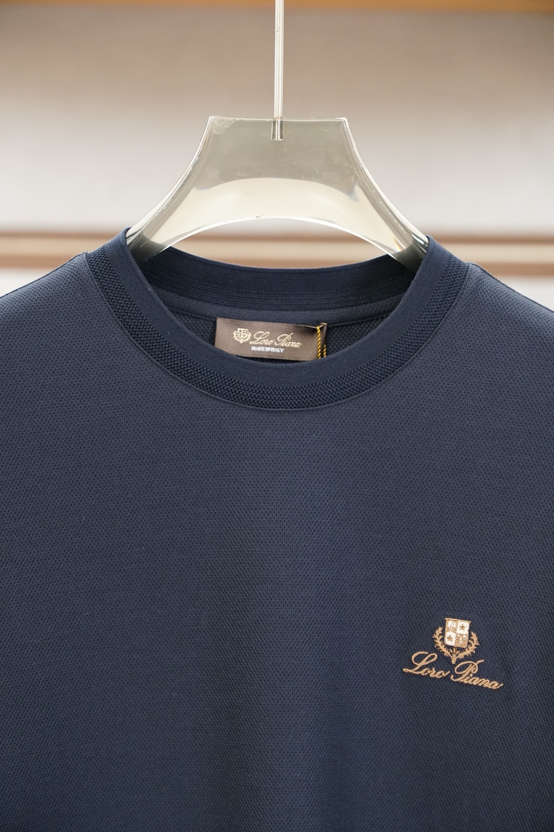 loro Piana-2026春夏新款男女同款👫短袖T恤！时尚休闲短袖T恤衫！胸前字母logo图案刺绣设