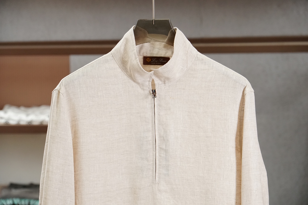 loro Piana-🔥🔥春夏新款休闲商务立领夹克外套 高端品质、版型面料五金都是专柜1:1定制，透气舒