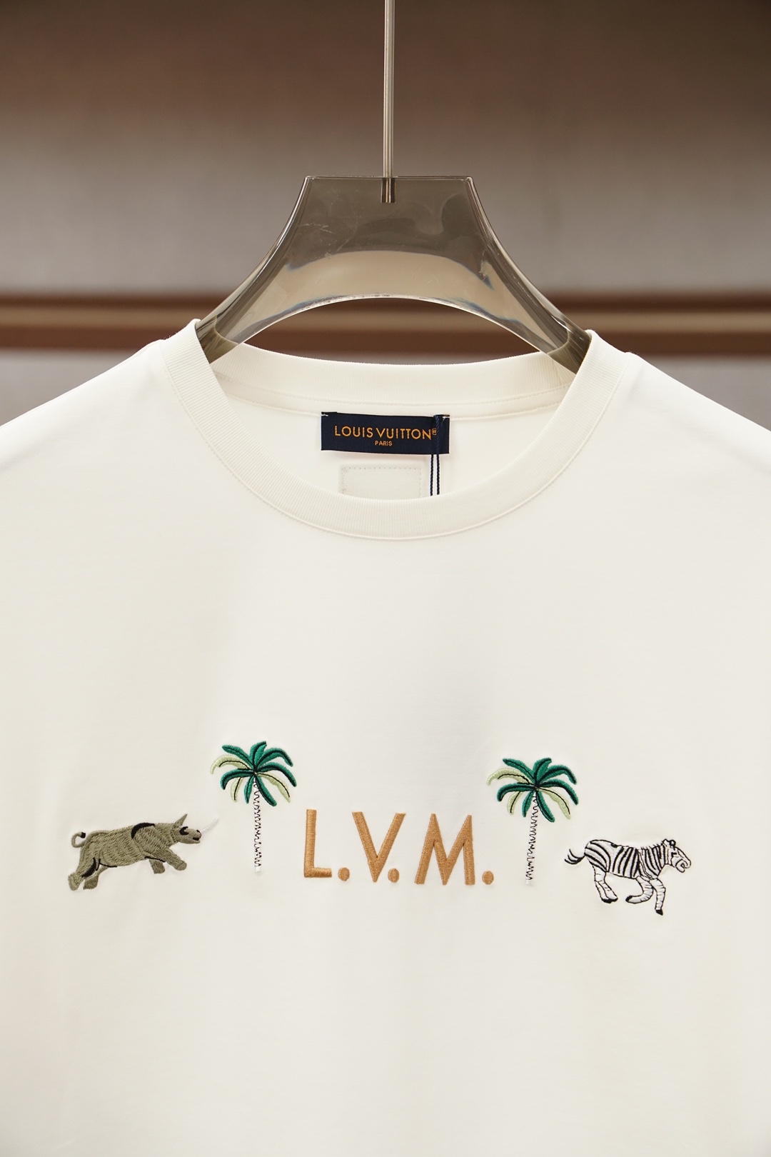 ，Louis Vuitton* LV-路易威登刺绣圆领T恤 甄选高支丝光双面面料，经双道丝光工艺淬炼，如