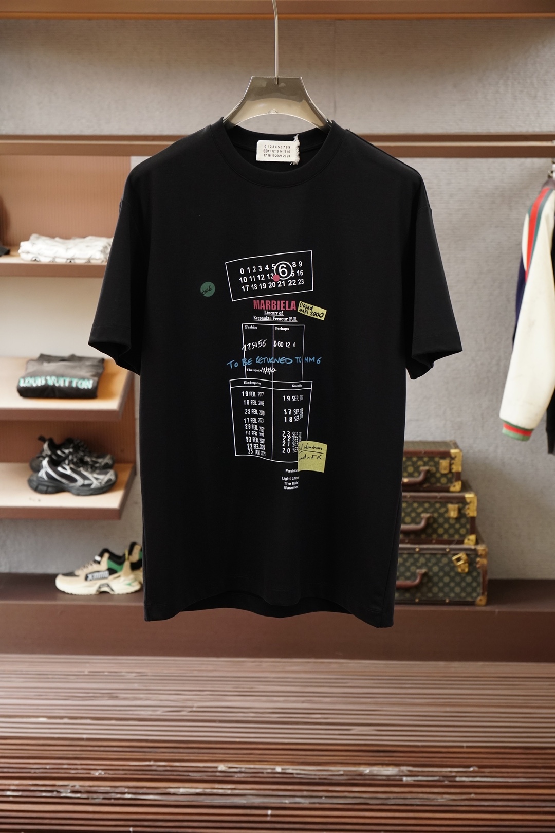 马吉拉/2026ss新品上线🔥🔥🔥MM6-马吉拉印花双面布短袖T恤 甄选高支双面布面料，一面细腻亲肤，一