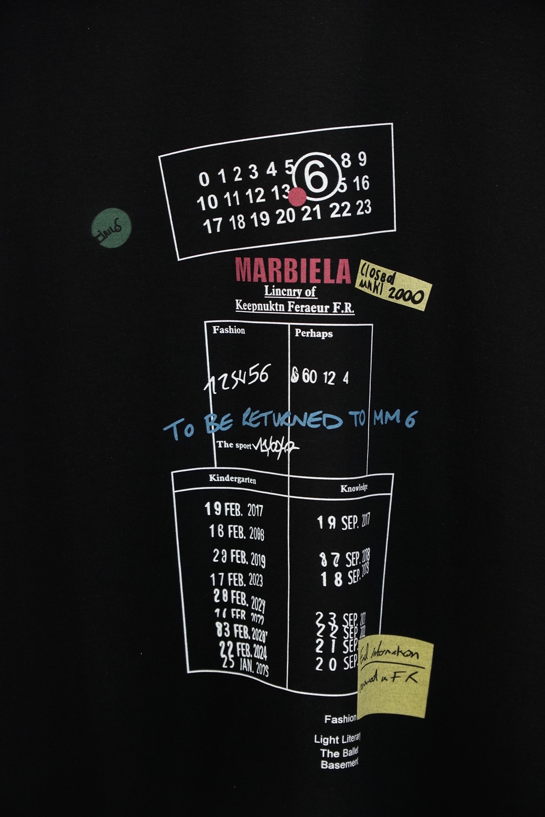 马吉拉/2026ss新品上线🔥🔥🔥MM6-马吉拉印花双面布短袖T恤 甄选高支双面布面料，一面细腻亲肤，一