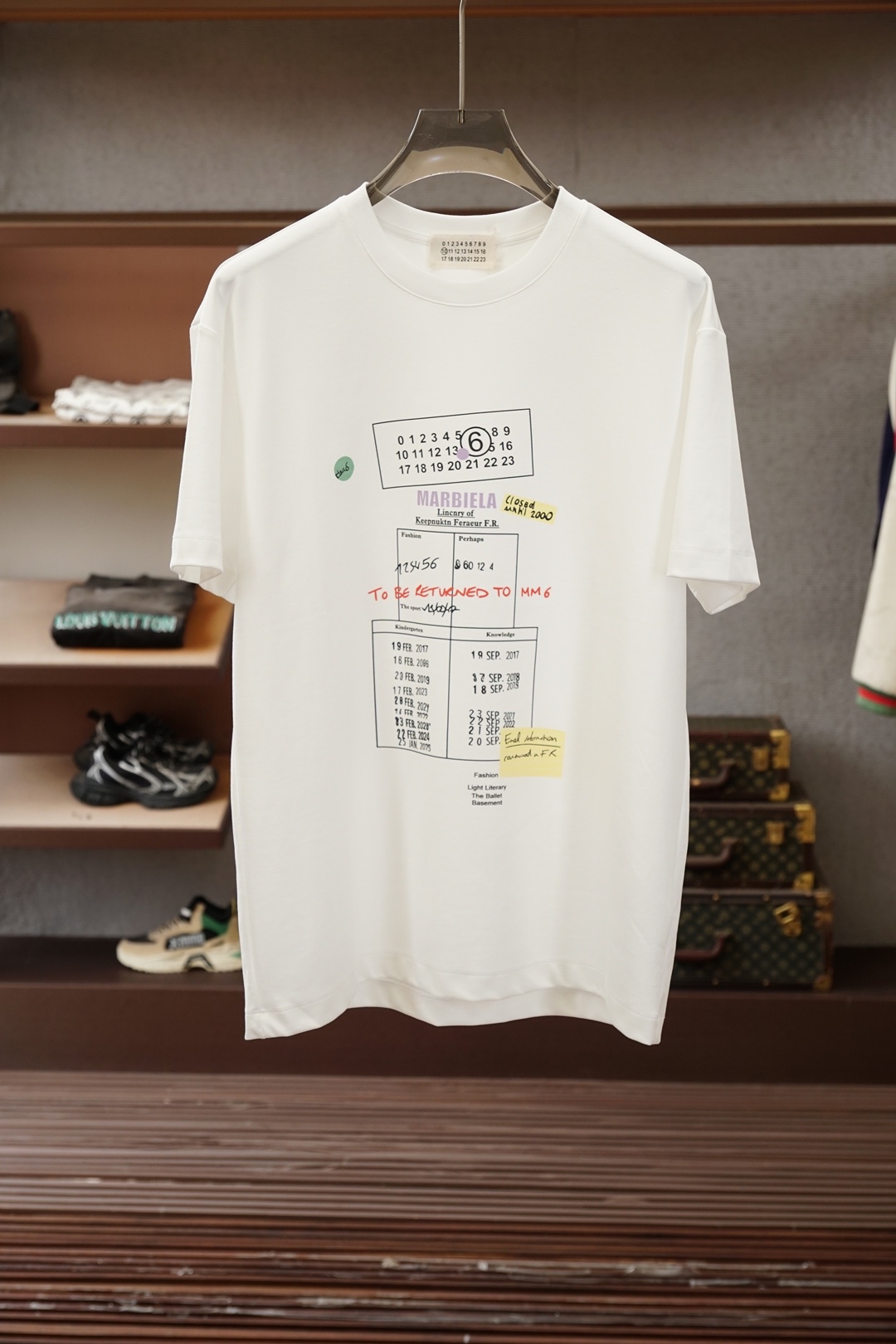 马吉拉/2026ss新品上线🔥🔥🔥MM6-马吉拉印花双面布短袖T恤 甄选高支双面布面料，一面细腻亲肤，一