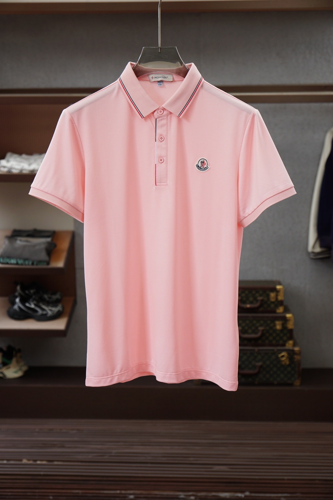 蒙口/2026ss新品上线🔥🌼🥀男士高端朱地混纺Polo衫夏日穿着告别黏腻，时刻保持清爽体感。简约撞色袖