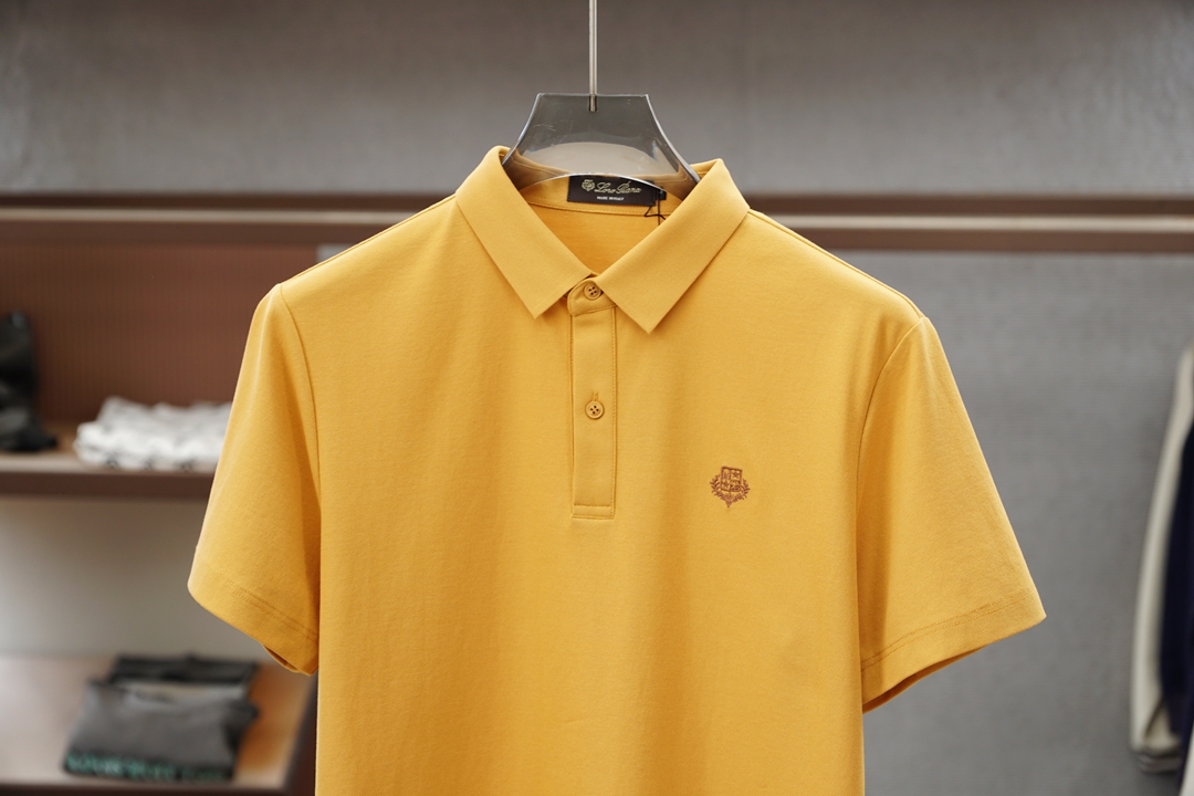 Loro Piana/26年夏季最新男士商务休闲款净版短袖POLO衫🎃🌺🌼香港贸易公司渠道货，高端意大利
