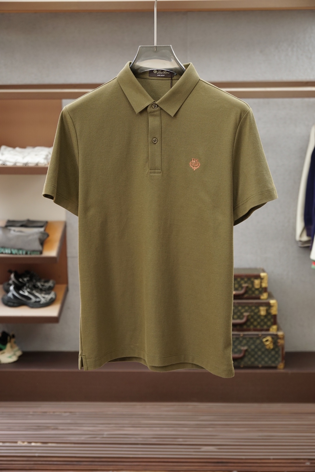 Loro Piana/26年夏季最新男士商务休闲款净版短袖POLO衫🎃🌺🌼香港贸易公司渠道货，高端意大利
