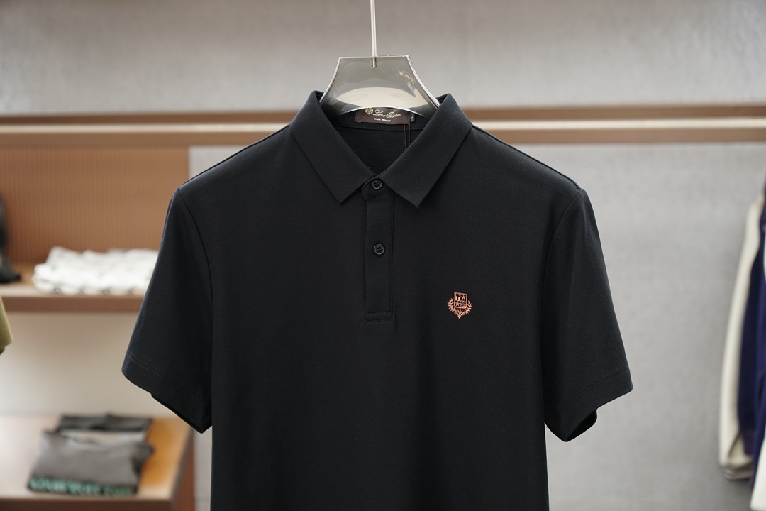 Loro Piana/26年夏季最新男士商务休闲款净版短袖POLO衫🎃🌺🌼香港贸易公司渠道货，高端意大利