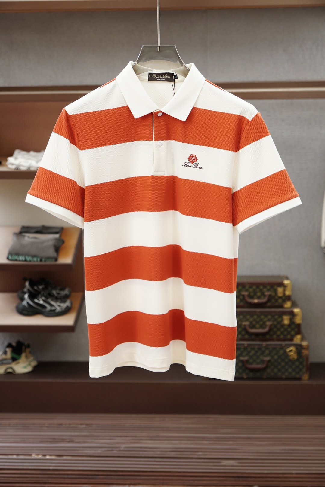 Loro Piana/26年夏季最新男士商务休闲款净版短袖POLO衫🎃🌺🌼香港贸易公司渠道货，高端意大利
