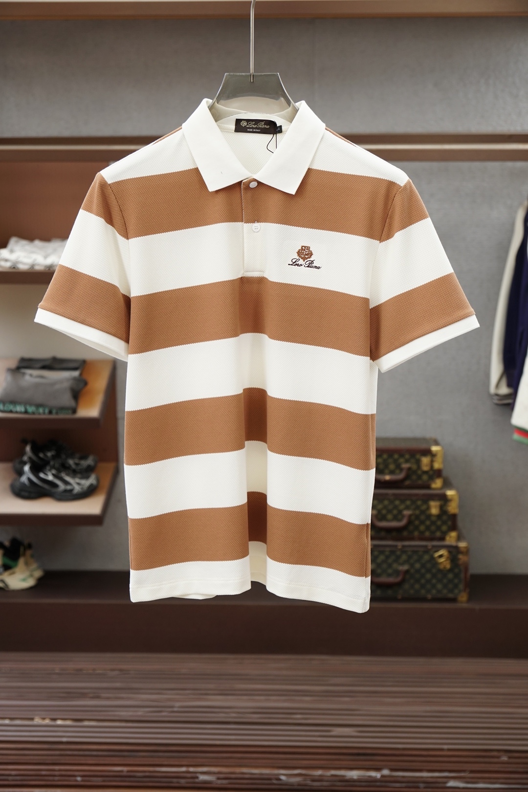 Loro Piana/26年夏季最新男士商务休闲款净版短袖POLO衫🎃🌺🌼香港贸易公司渠道货，高端意大利