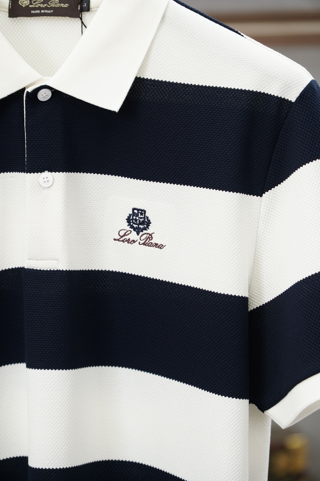 Loro Piana/26年夏季最新男士商务休闲款净版短袖POLO衫🎃🌺🌼香港贸易公司渠道货，高端意大利