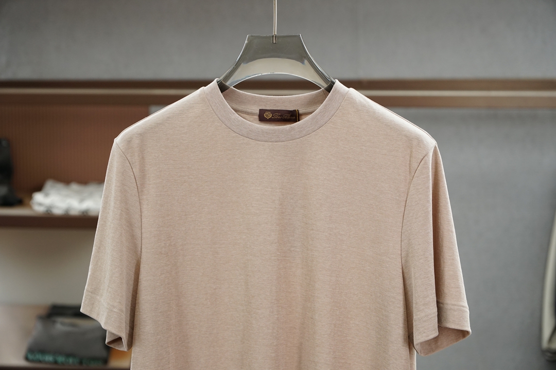 Loro Piana/2026春夏圆领短袖，简约低调奢华气质，商务休闲，一贯的好版型 进口原版超细进口柔