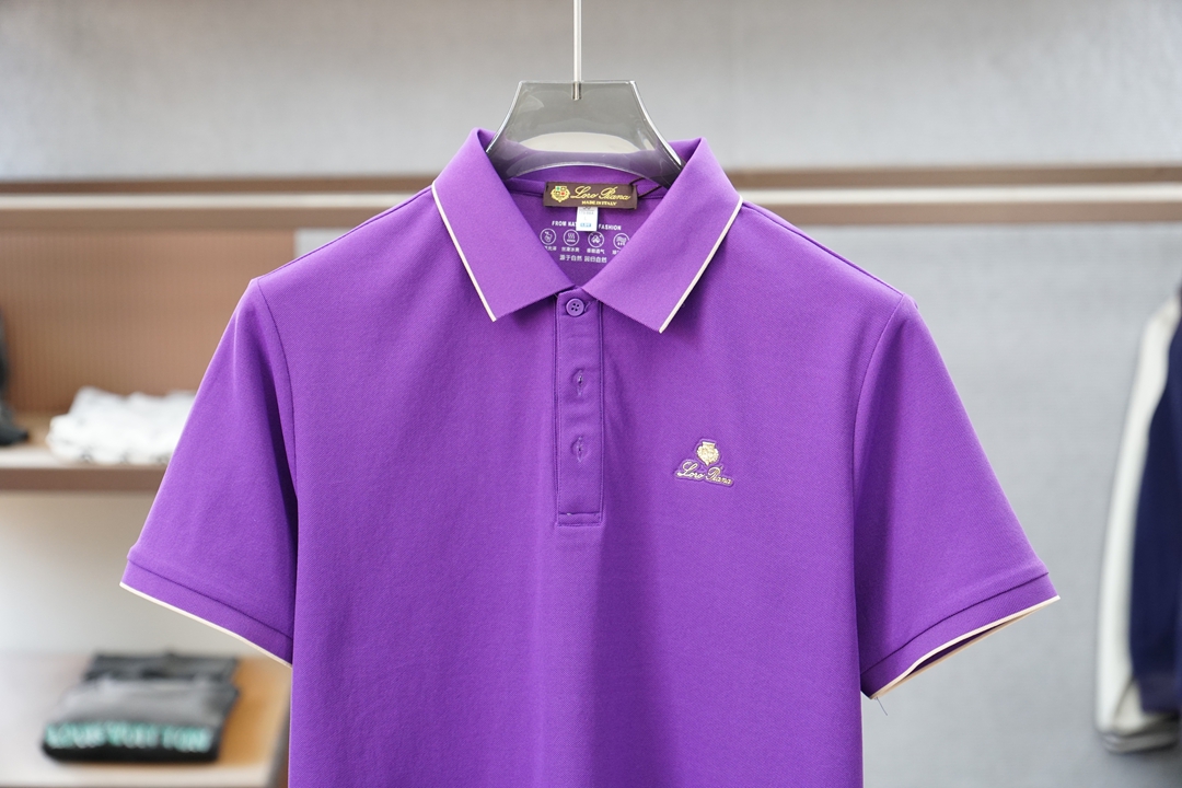 Loro Piana/2026ss新品上线🔥🔛🫥💐🌺纯棉珠地 Polo 衫甄选双面棉网眼朱地面料，棉的温