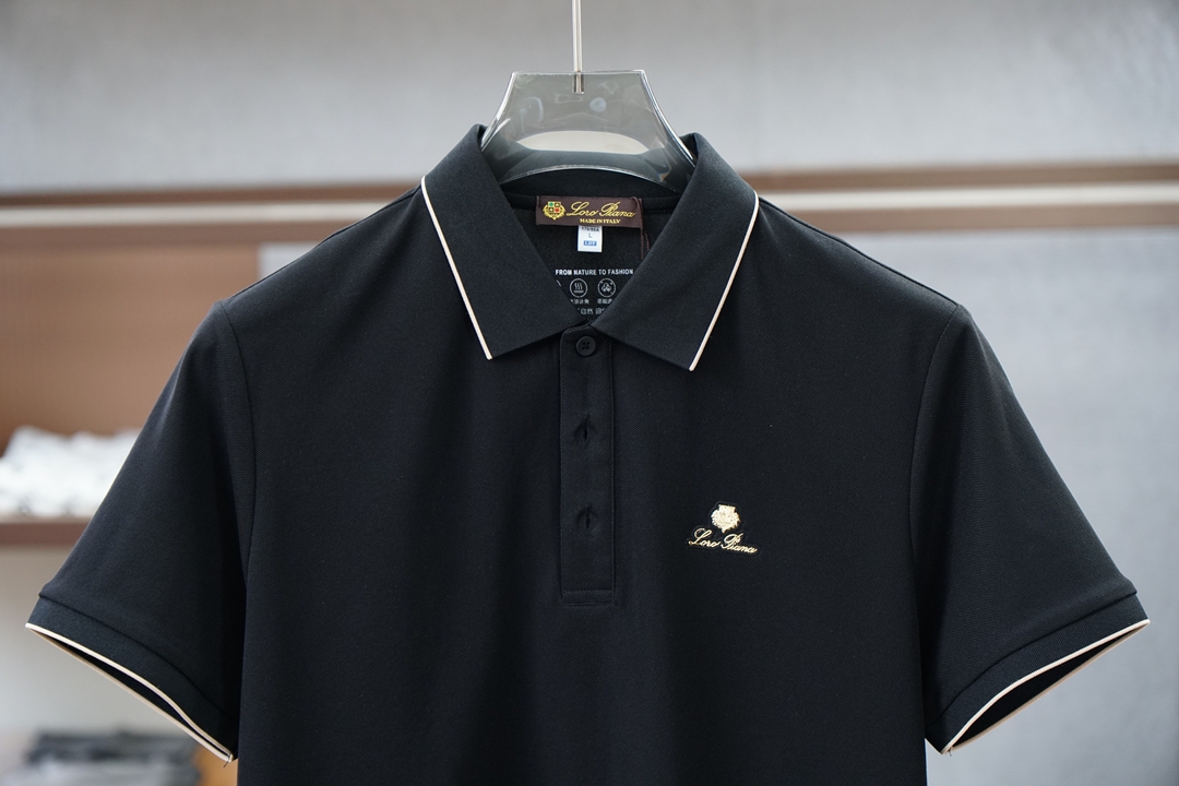 Loro Piana/2026ss新品上线🔥🔛🫥💐🌺纯棉珠地 Polo 衫甄选双面棉网眼朱地面料，棉的温
