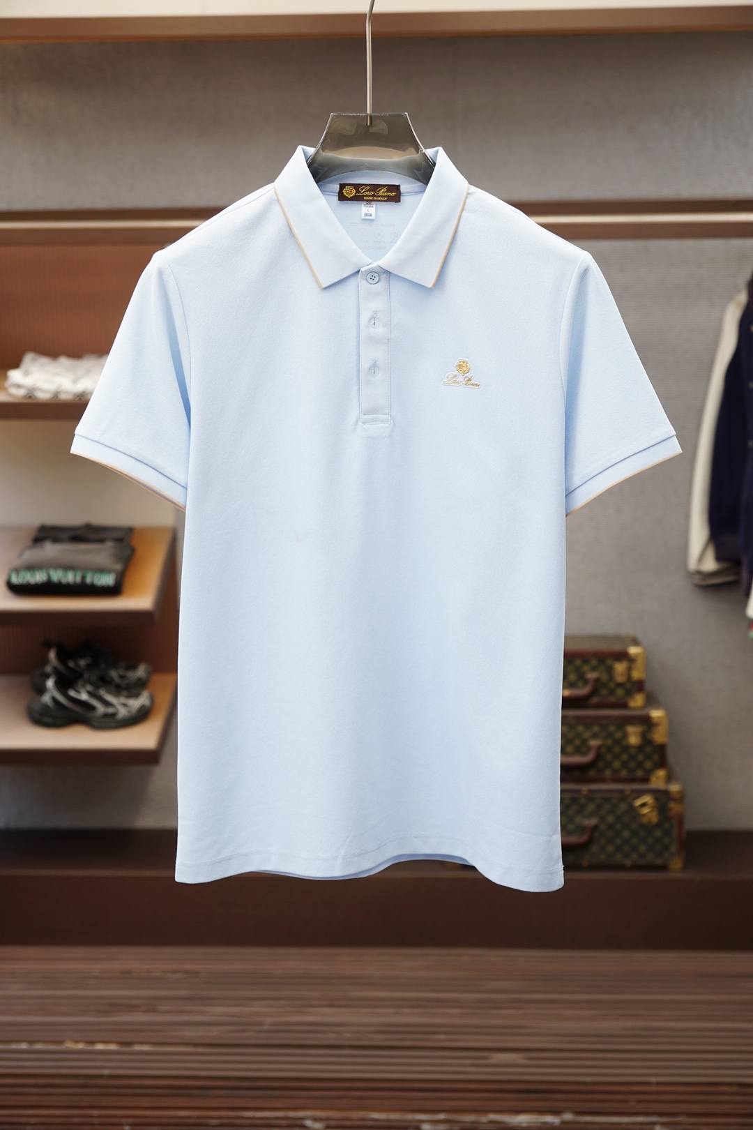 Loro Piana/2026ss新品上线🔥🔛🫥💐🌺纯棉珠地 Polo 衫甄选双面棉网眼朱地面料，棉的温