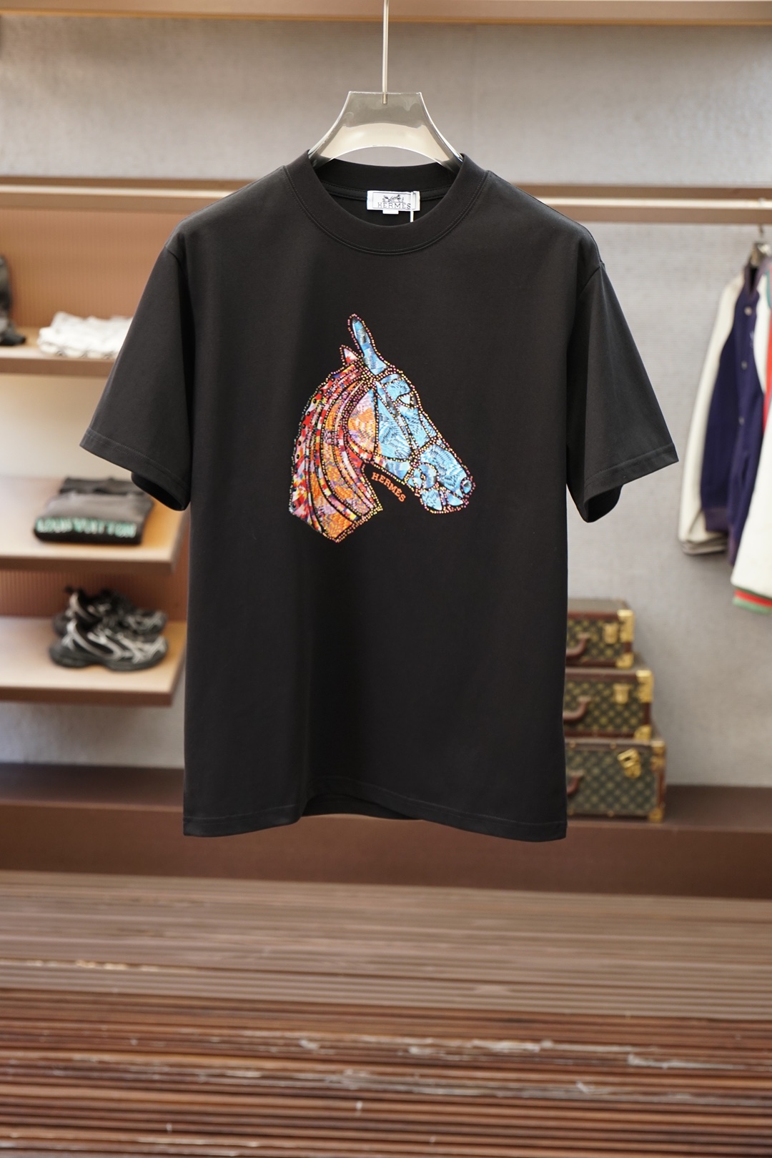 爱马仕/Hermes/-SS26春夏新品，官网1.1官网1.1最新款，🍻🌹💤💕胸前刺绣大Logo字母，满