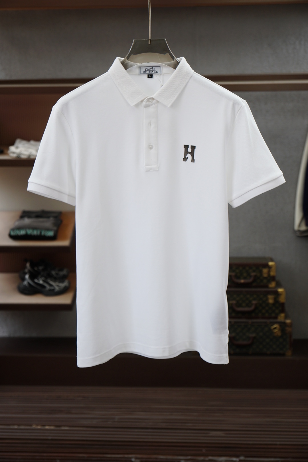 爱马仕，Hermes，2026春夏新品男士短袖Polo衫，以利落简约线条勾勒经典轮廓，💤💕🎊👾💤纯色主调