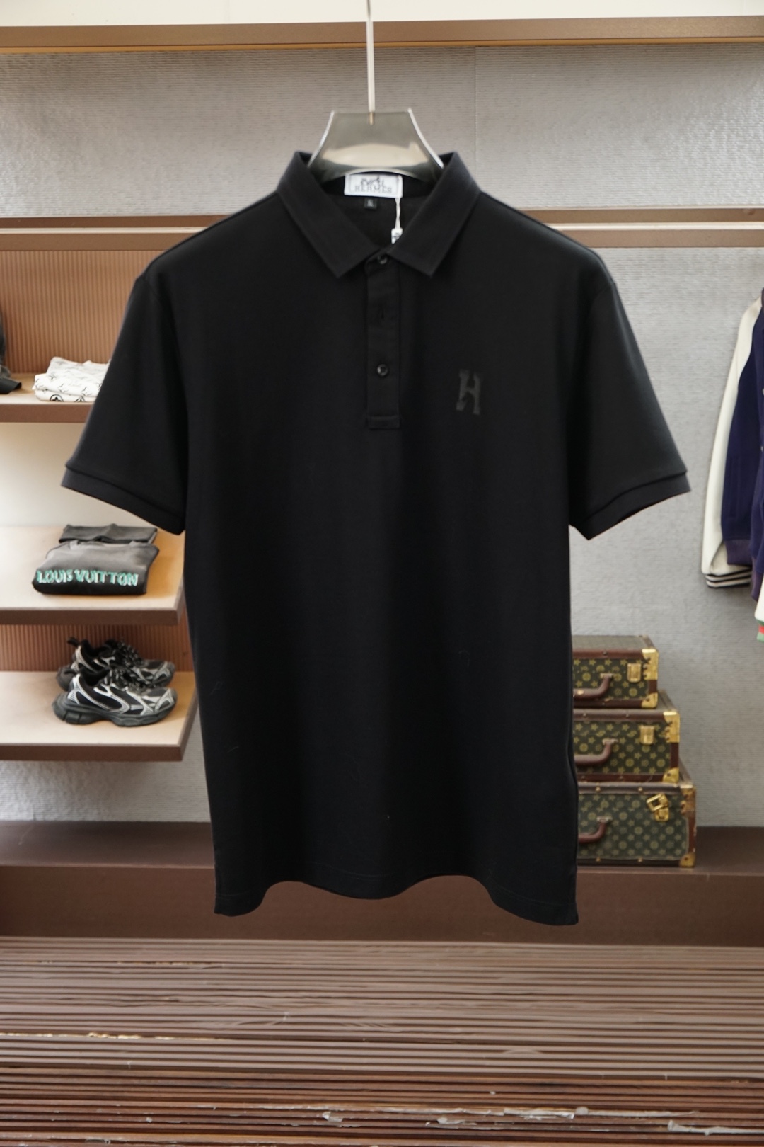 爱马仕，Hermes，2026春夏新品男士短袖Polo衫，以利落简约线条勾勒经典轮廓，💤💕🎊👾💤纯色主调