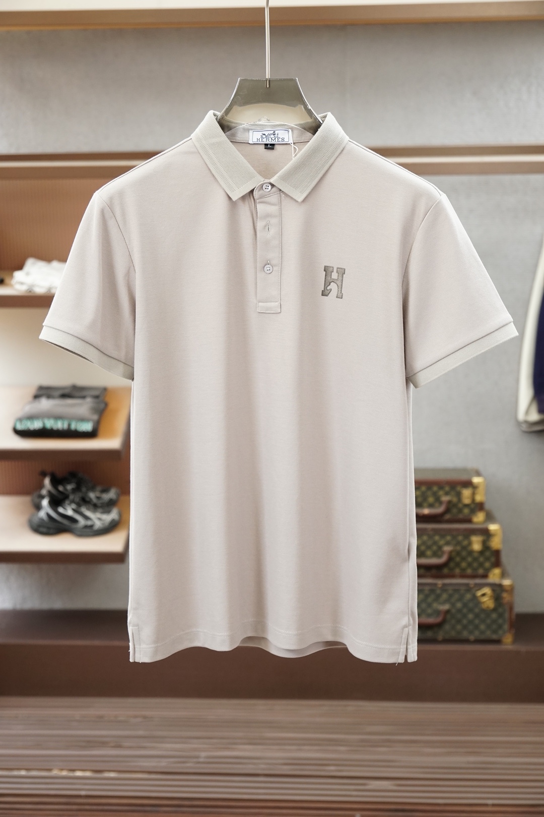 爱马仕，Hermes，2026春夏新品男士短袖Polo衫，以利落简约线条勾勒经典轮廓，💤💕🎊👾💤纯色主调