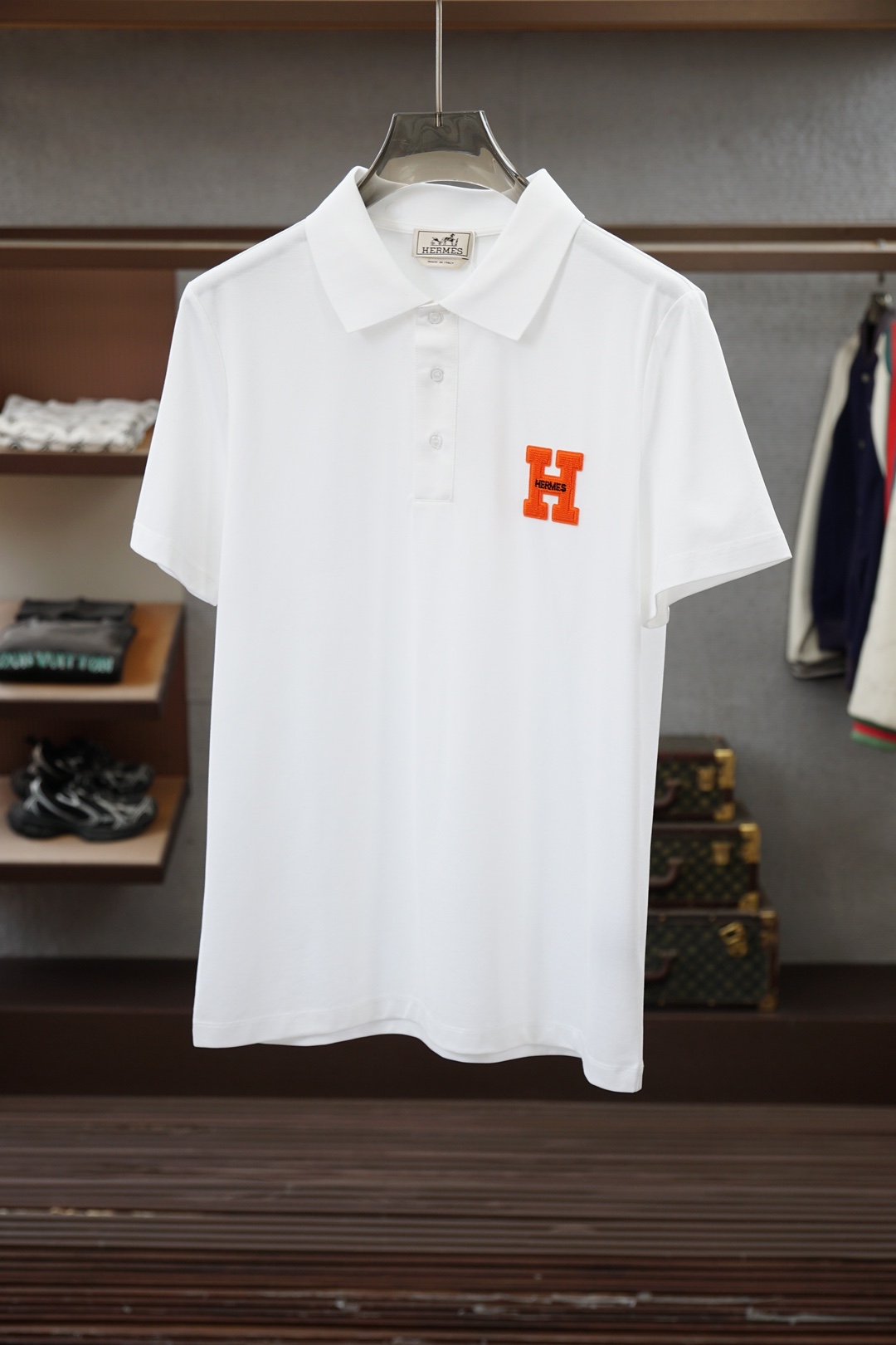 爱马仕，Hermes，2026春夏新品男士短袖Polo衫，以利落简约线条勾勒经典轮廓，💤💕🎊👾💤纯色主调