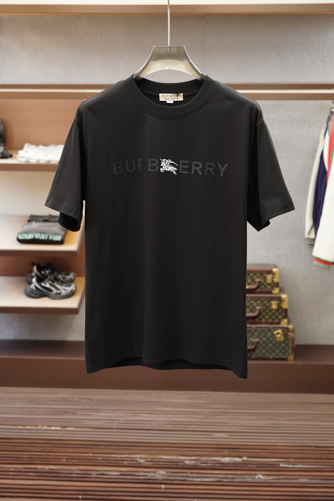 BBR巴宝莉/💕2026春夏新款圆领T，自带高级质感，胸前刺绣加印花Logo刺绣立体时尚，🖖🐻‍❄️💕🆗