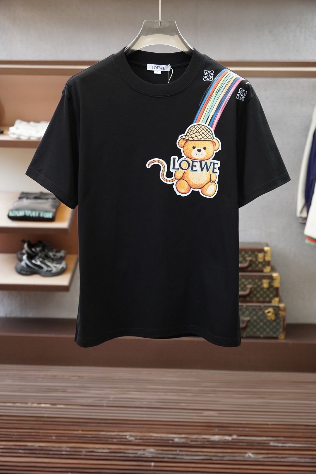 Loewe罗意威/26新品专柜代购臻选高版本质地A级 26/S夏季专柜最新款圆领短袖 高端订制 设计前卫