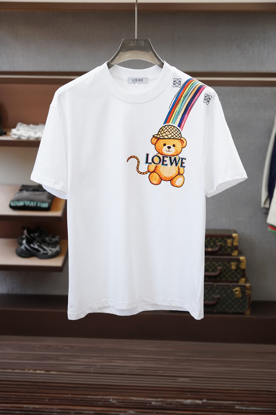 Loewe罗意威/26新品专柜代购臻选高版本质地A级 26/S夏季专柜最新款圆领短袖 高端订制 设计前卫