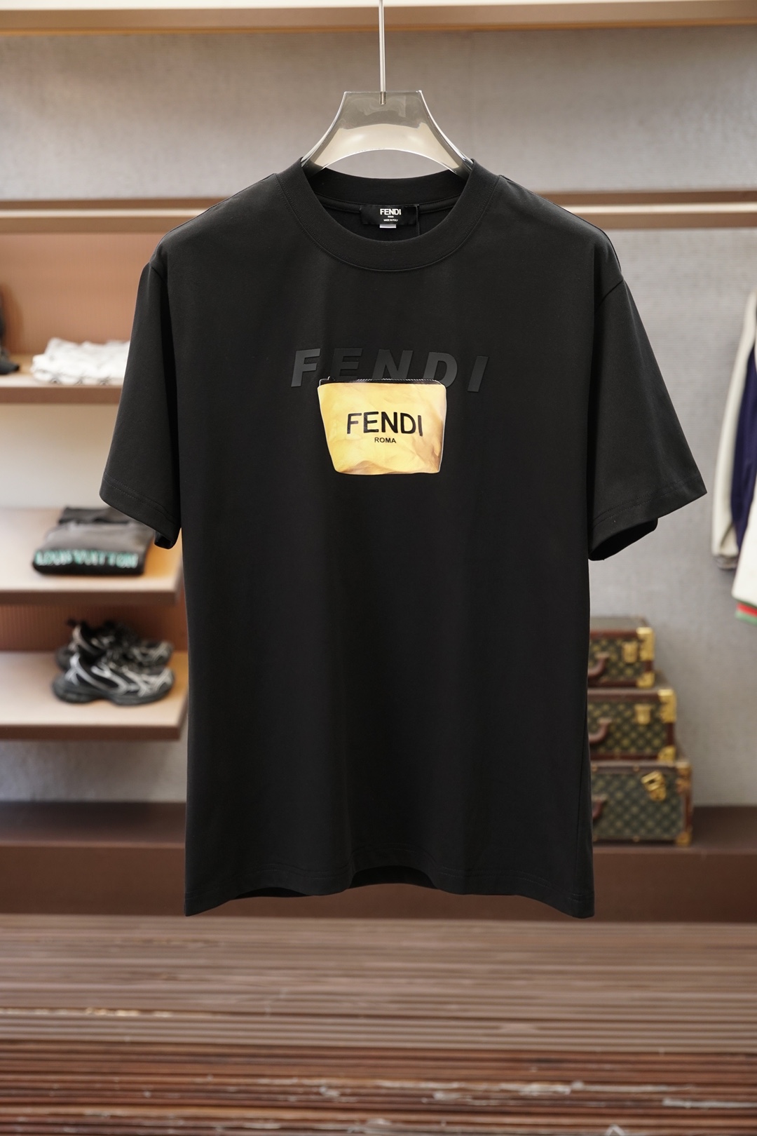 Fendi芬迪💕26新品专柜代购臻选高版本质地A级 🎊🌺🌷🍻26/S夏季专柜最新款圆领短袖 高端订制 设