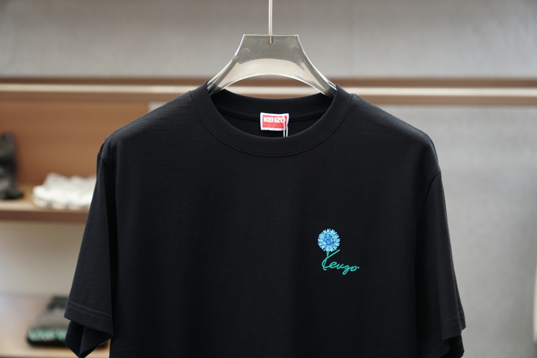 Kenzo，左田贤三/20206^春夏专柜款字母logo刺绣短袖，1.1顶级复刻，面料采用纯棉云朵棉，经