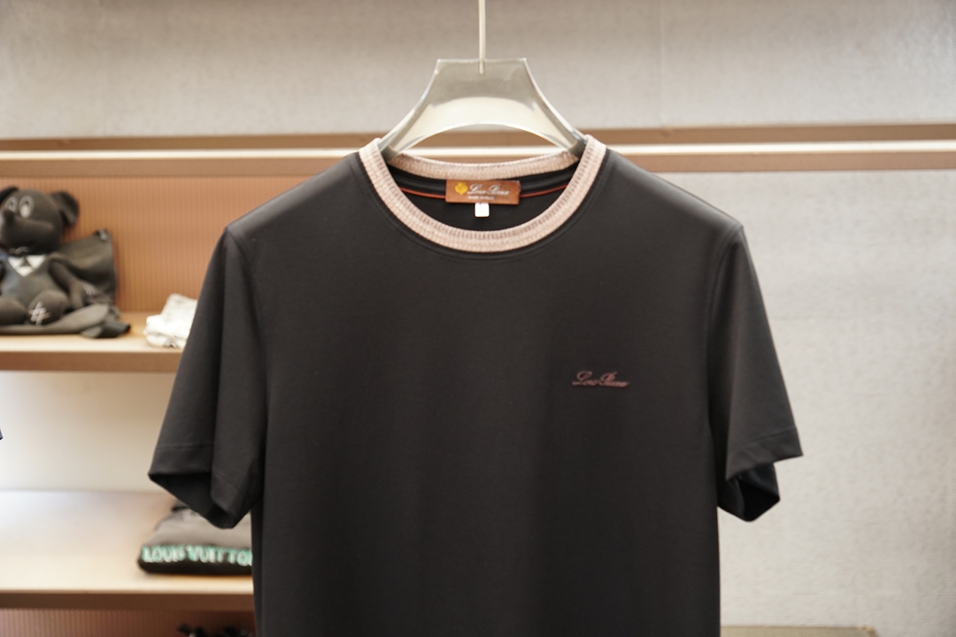 Loro Piana-2026春夏男士短袖T恤，🍐🍻💤专柜1.1顶级打造，高级定制面料控必入款，极具品牌